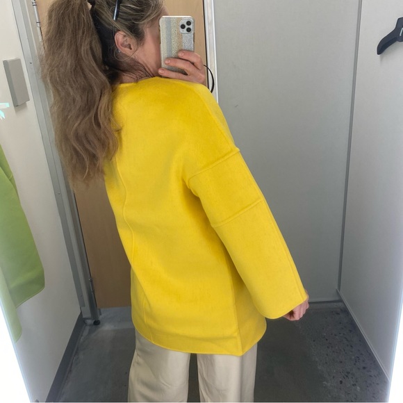 Blue Sky Factory Mongolian wool coat Sz S/M - Picture 7 of 11